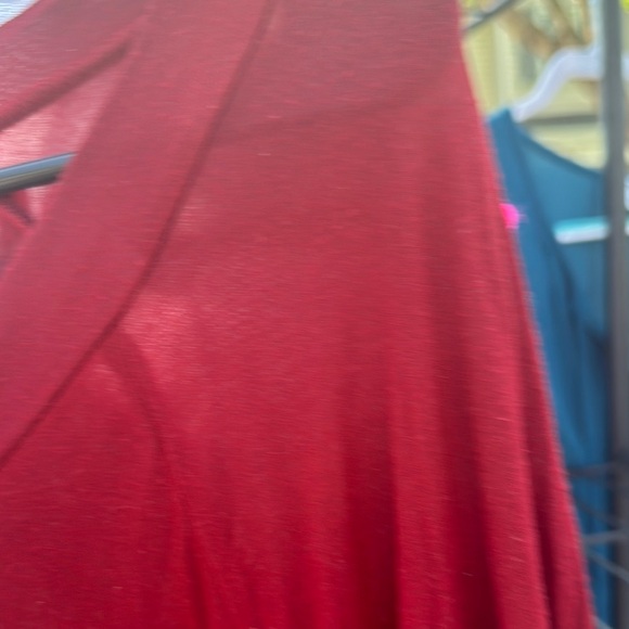 VS PInk Women's Red Lace-Up Top - Picture 2 of 6